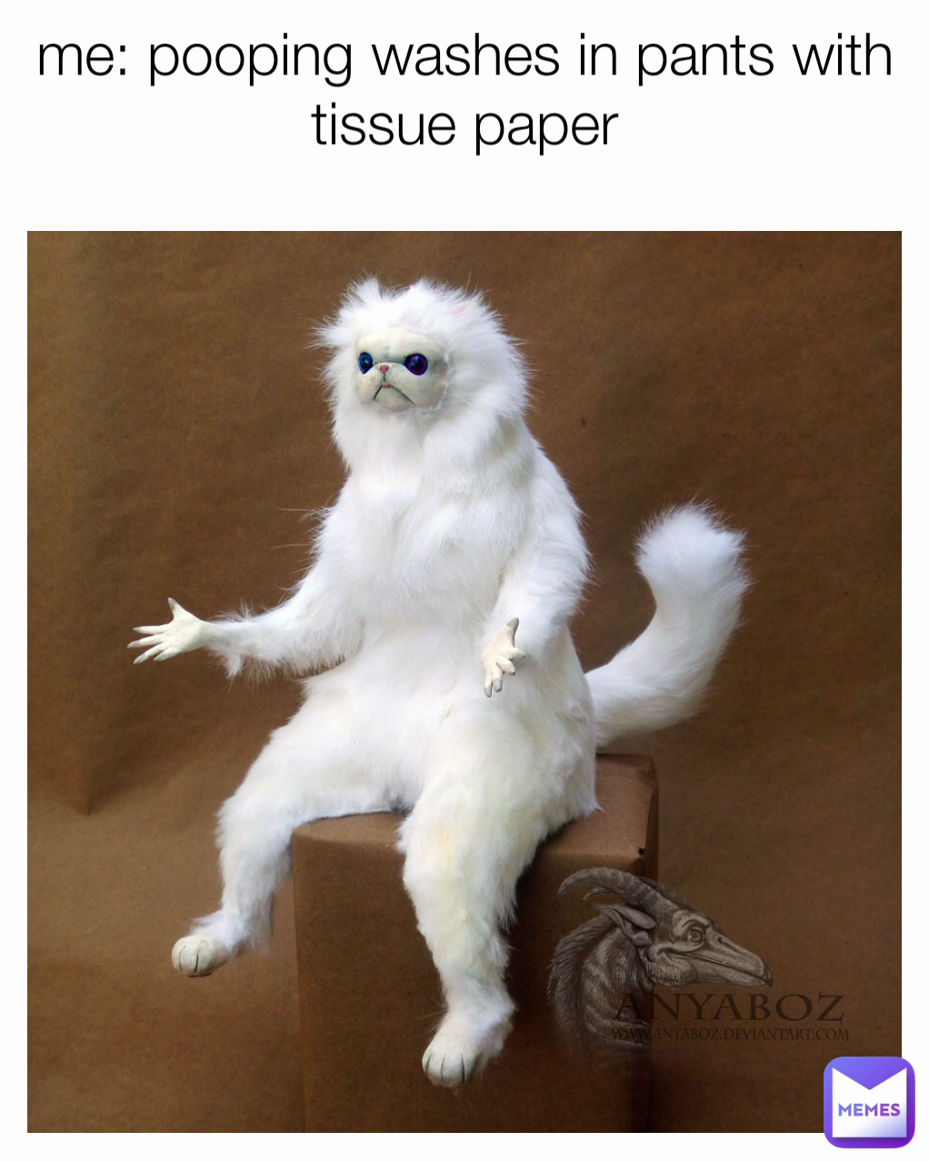 me: pooping washes in pants with tissue paper
