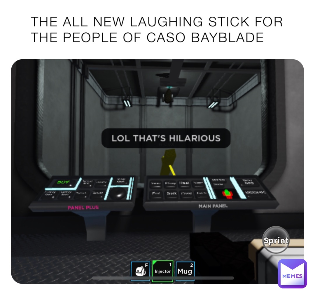 THE ALL NEW LAUGHING STICK FOR THE PEOPLE OF CASO BAYBLADE