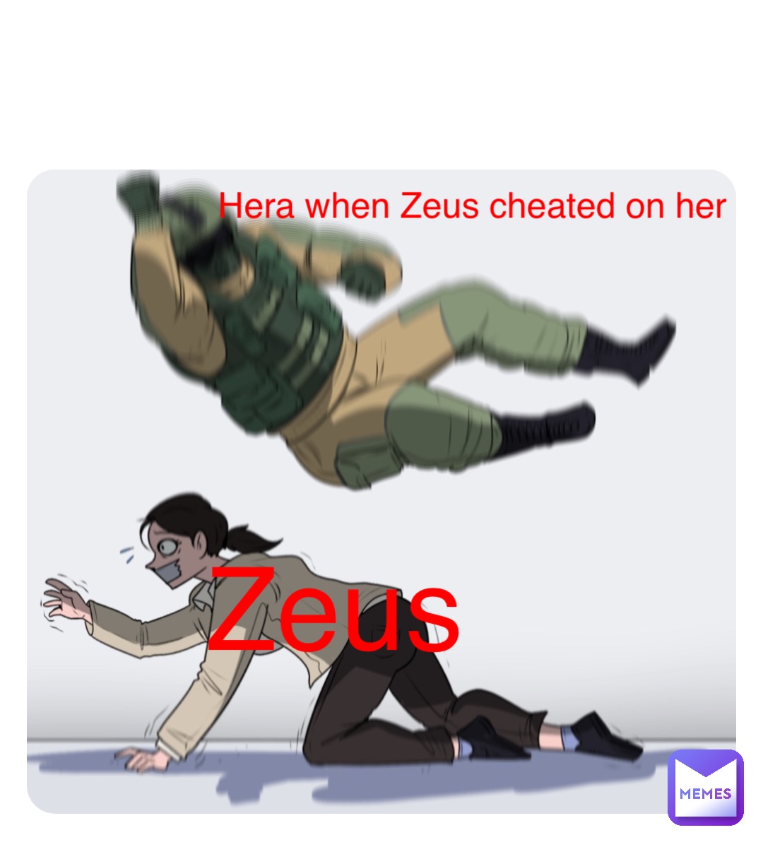 Double tap to edit Hera when Zeus cheated on her Zeus