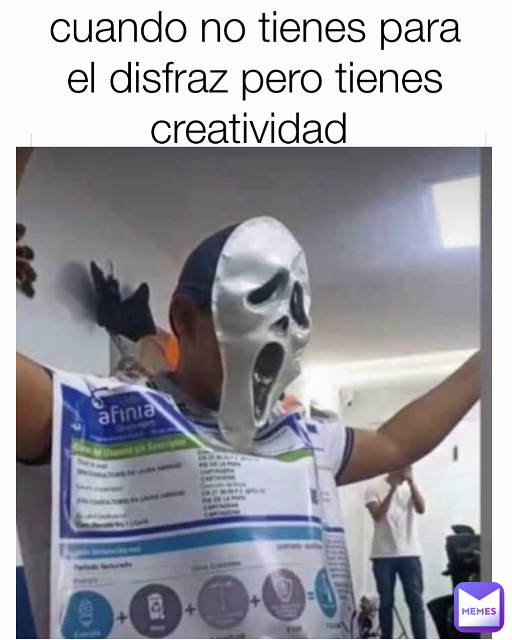 cuando no tienes para el disfraz pero tienes creatividad 