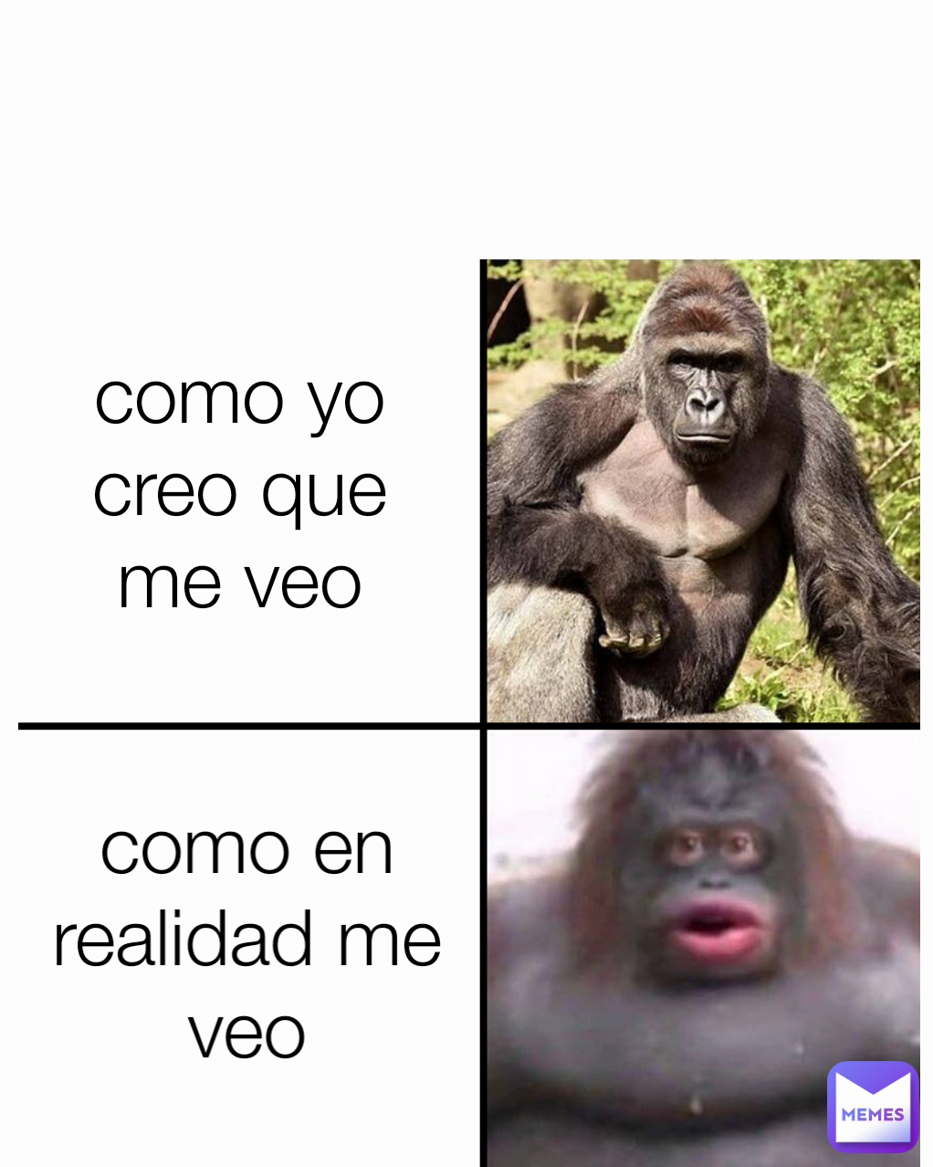como en realidad me veo como yo creo que me veo