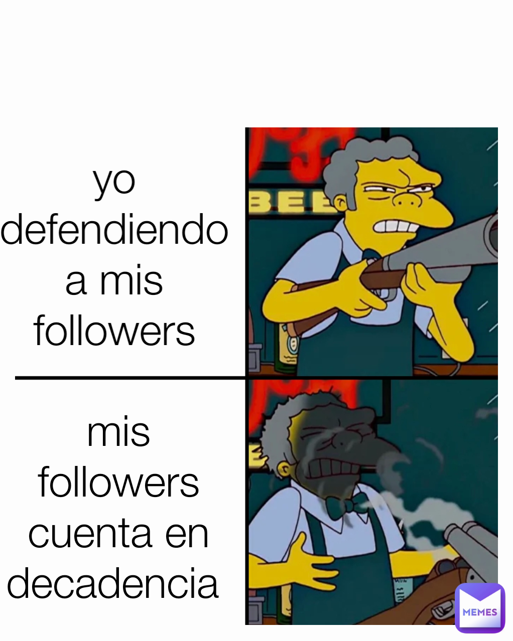 mis followers cuenta en decadencia  yo defendiendo a mis followers