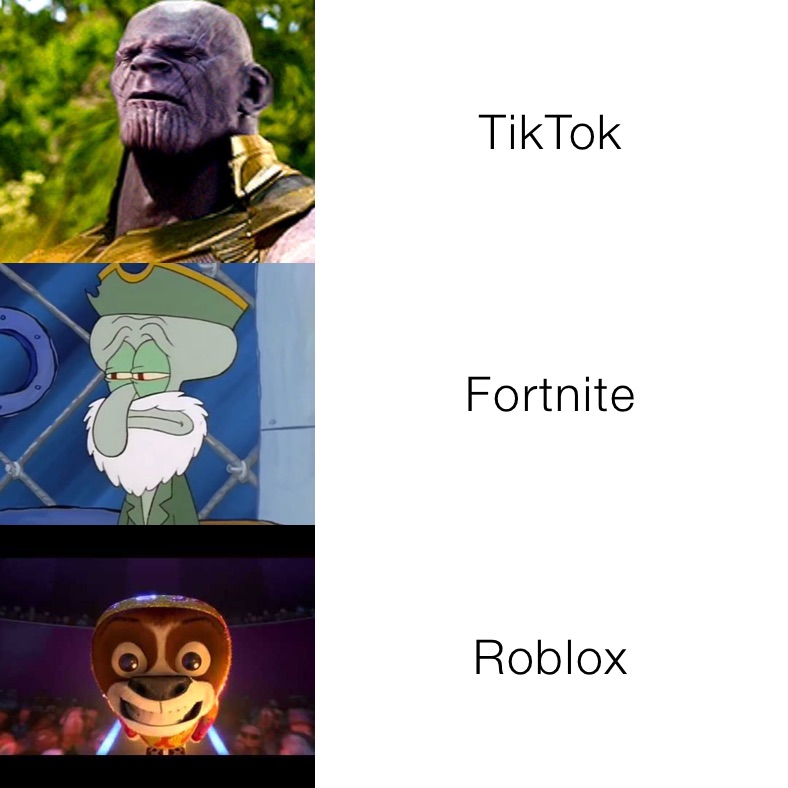 TikTok Fortnite Roblox