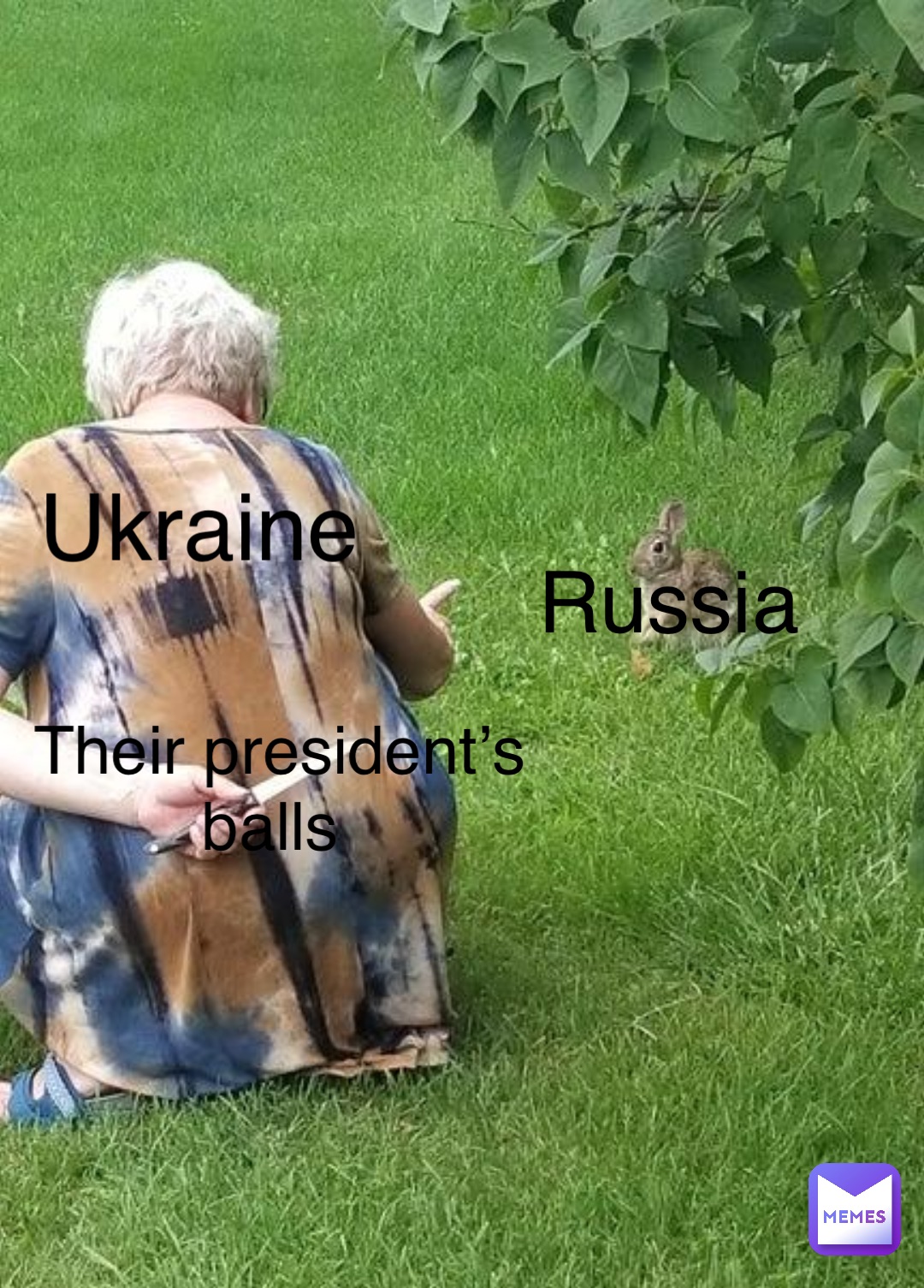 Russia Ukraine Their president’s balls