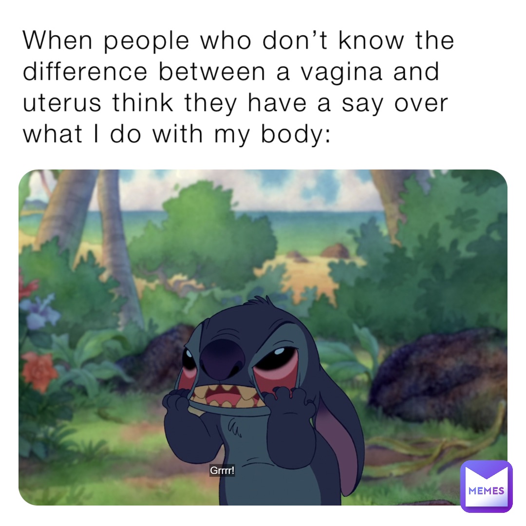 When people who don’t know the difference between a vagina and uterus think they have a say over what I do with my body: