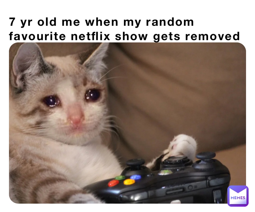 7 yr old me when my random favourite netflix show gets removed