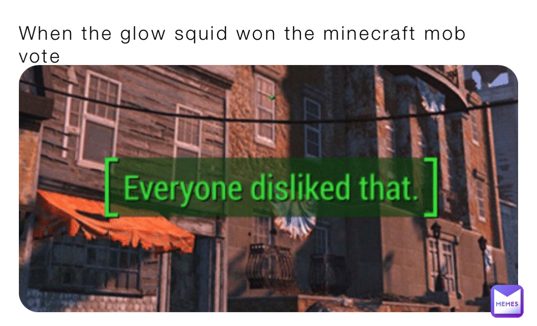 When the glow squid won the minecraft mob vote