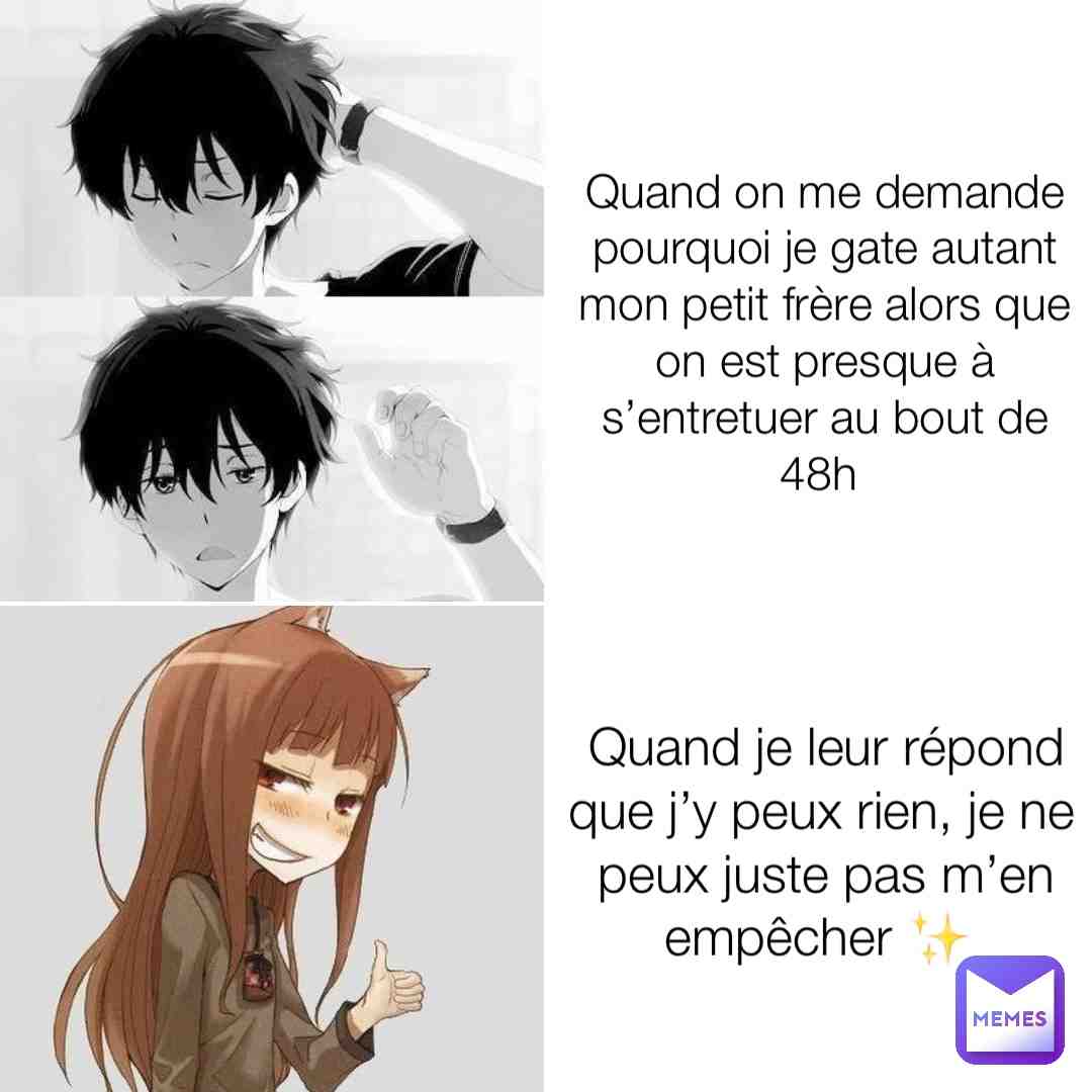 #otaku #manga #frereetsoeur #famille #holo #anime #otaku #weeb #memes