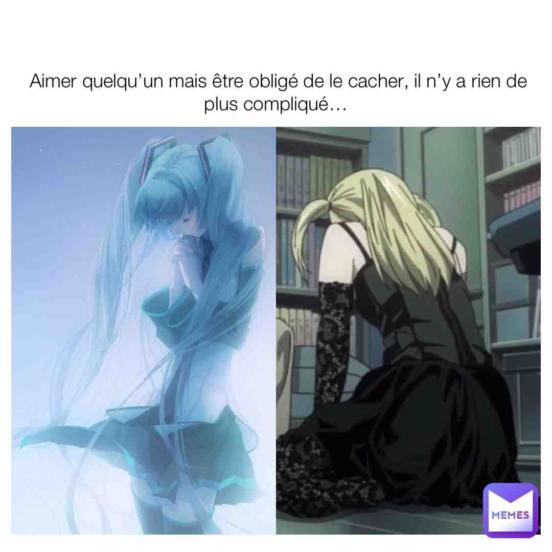 #otaku #manga #amour #tristesse #weeb #anime #friends #amis #amoursecret #sentiments #deathnote #misamisa
