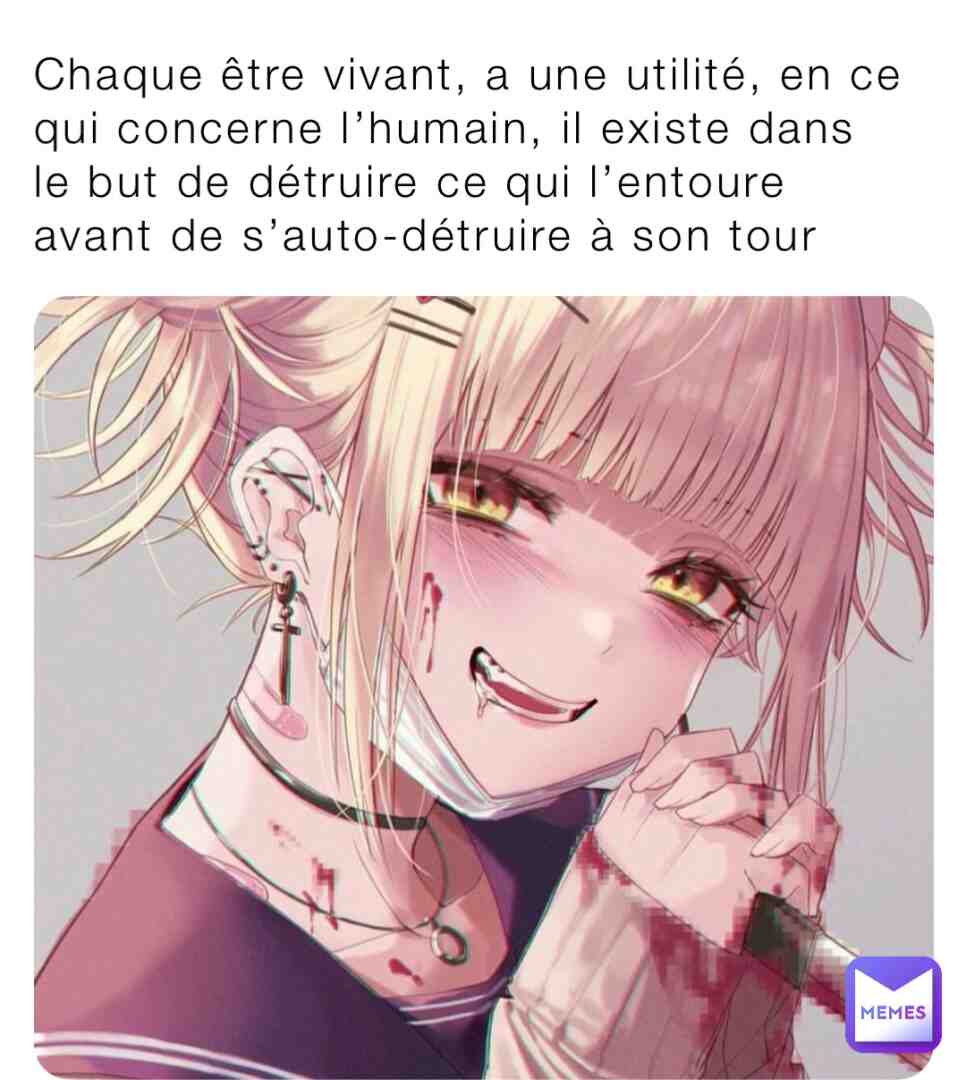#otaku #manga #destruction #toga #mha #myheroacademia #tristesse #asard #humain #homme #sentiments #abandon #solitude #jugement #relation