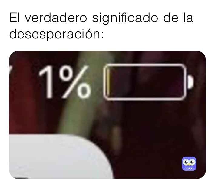 El verdadero significado de la desesperación: 