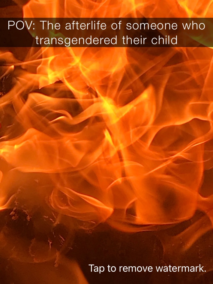POV: The afterlife of someone who transgendered their child 