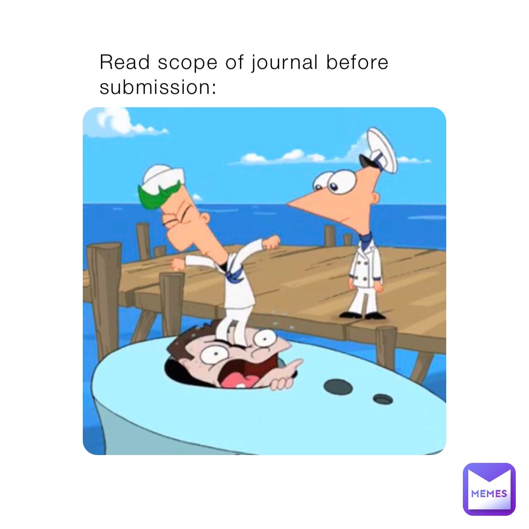 Read scope of journal before submission: