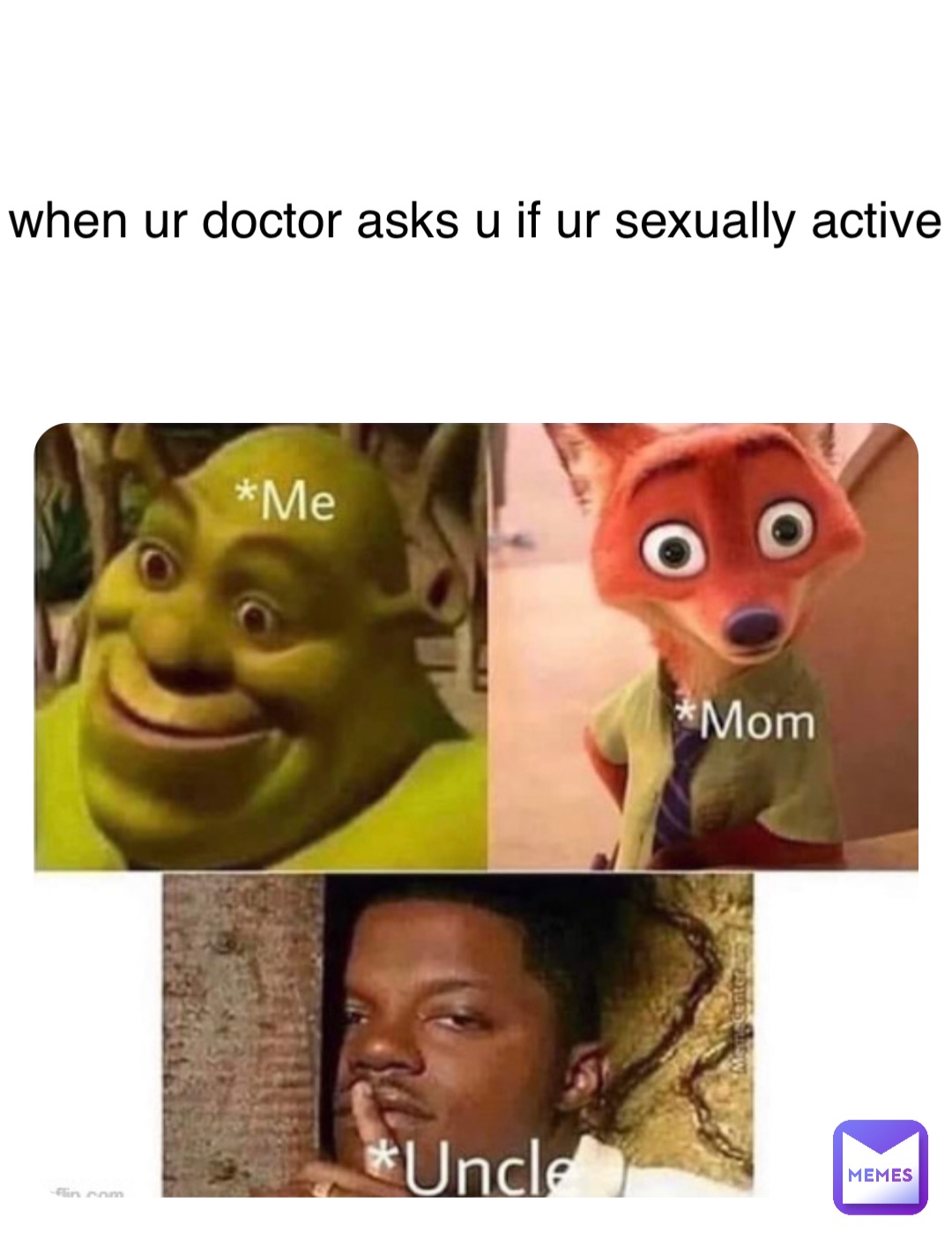 Double tap to edit when ur doctor asks u if ur sexually active