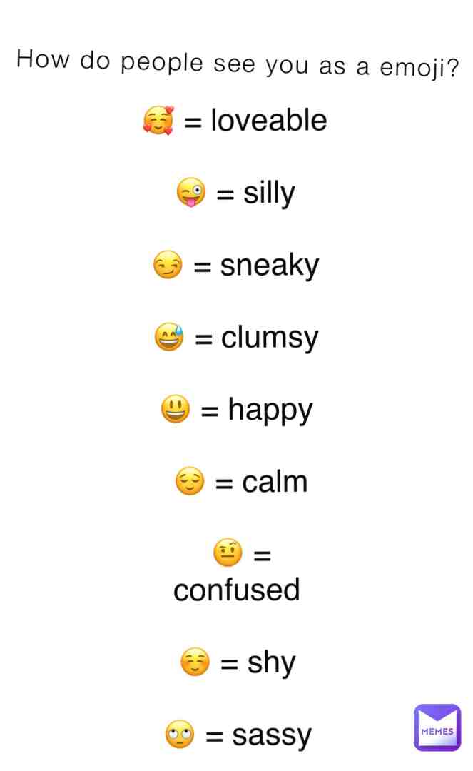 How do people see u as a emoji?