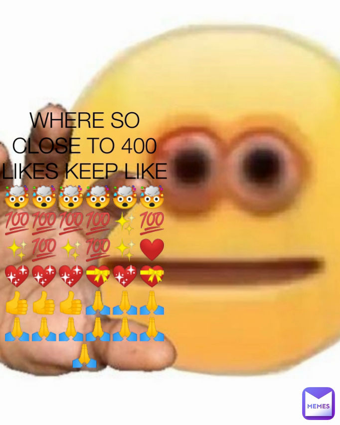 WHERE SO CLOSE TO 400 LIKES KEEP LIKE🤯🤯🤯🤯🤯🤯💯💯💯💯✨💯✨💯✨💯✨❤️💖💖💖💝💖💝👍👍👍🙏🙏🙏🙏🙏🙏🙏🙏🙏🙏