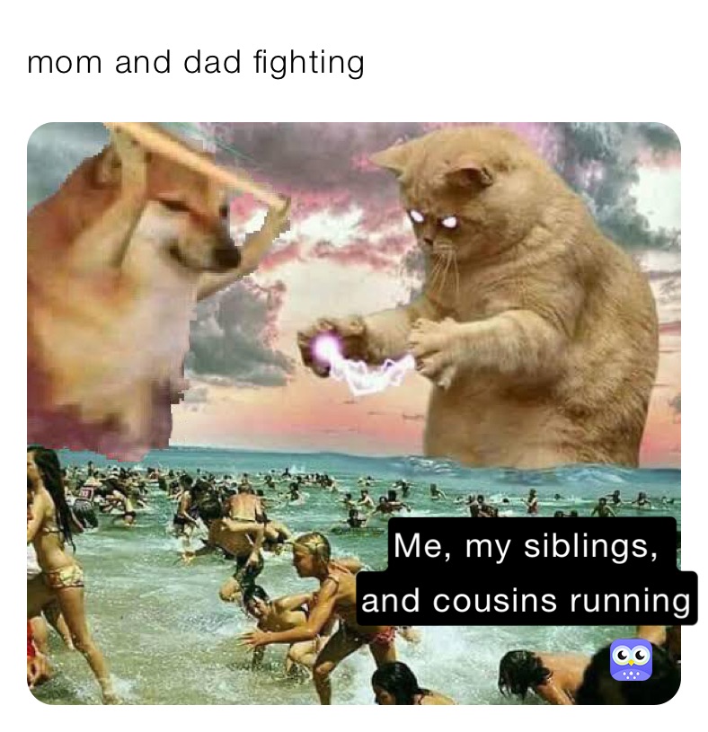 mom and dad fighting 