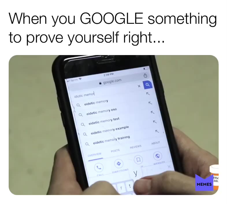 We all do it.