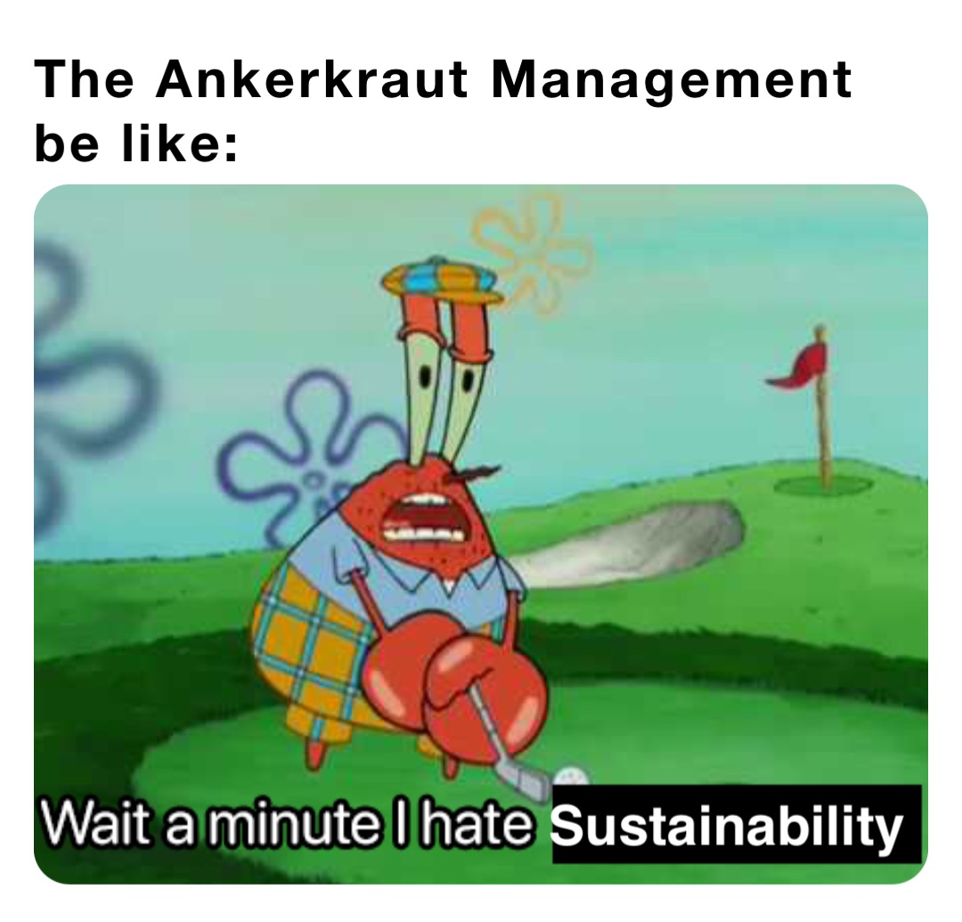 The Ankerkraut Management be like: Sustainability