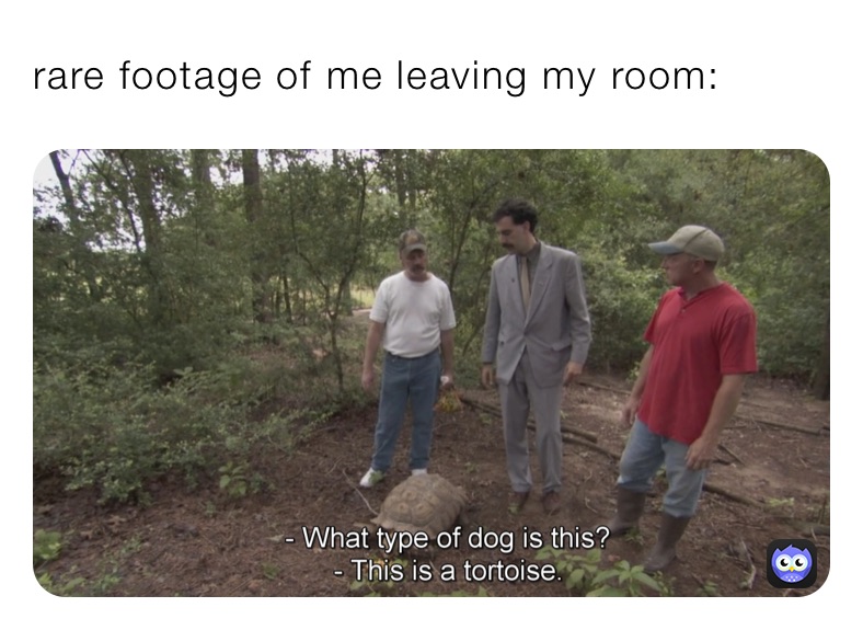 rare footage of me leaving my room: