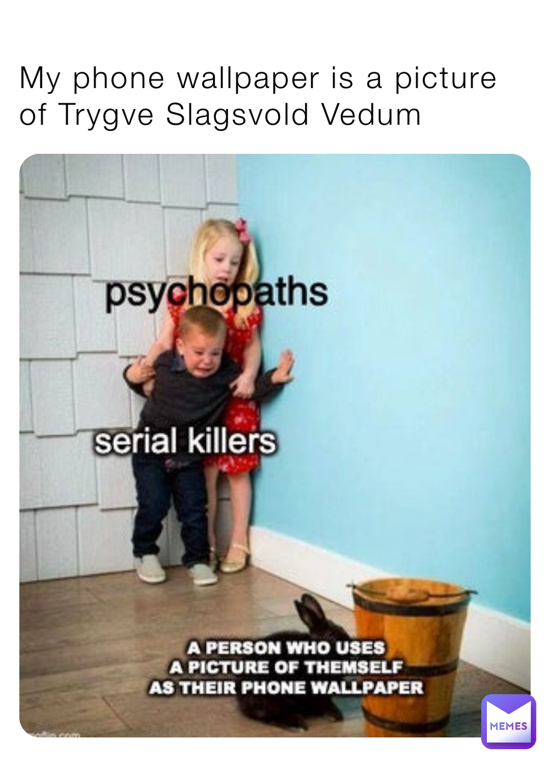 My phone wallpaper is a picture of Trygve Slagsvold Vedum