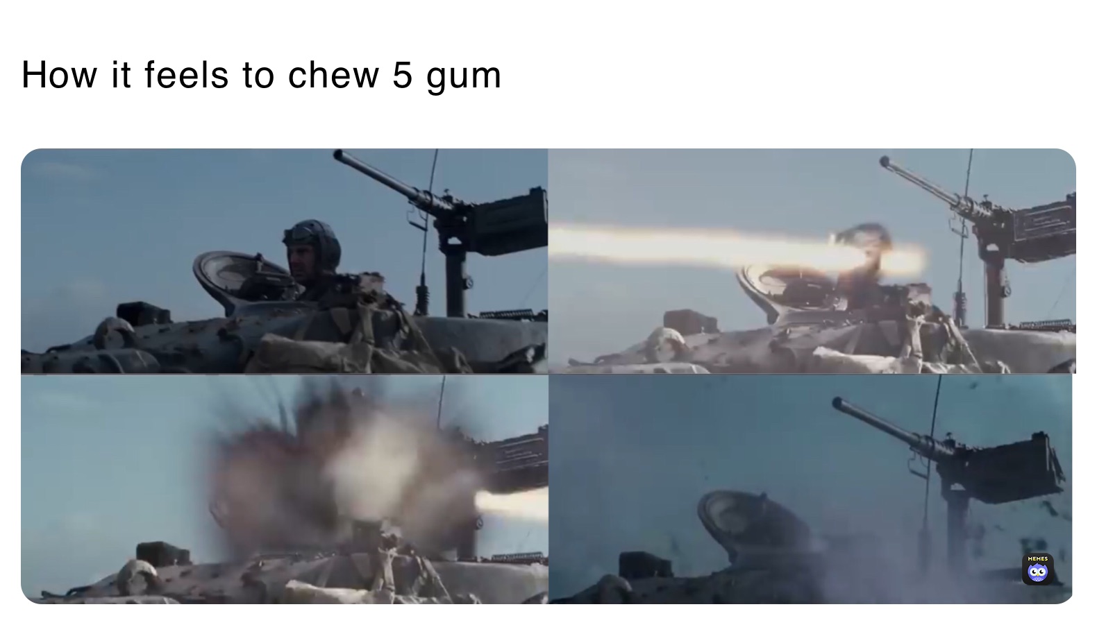 How it feels to chew 5 gum