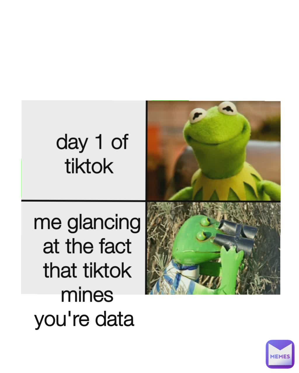 day 1 of tiktok  me glancing at the fact that tiktok mines you're data 