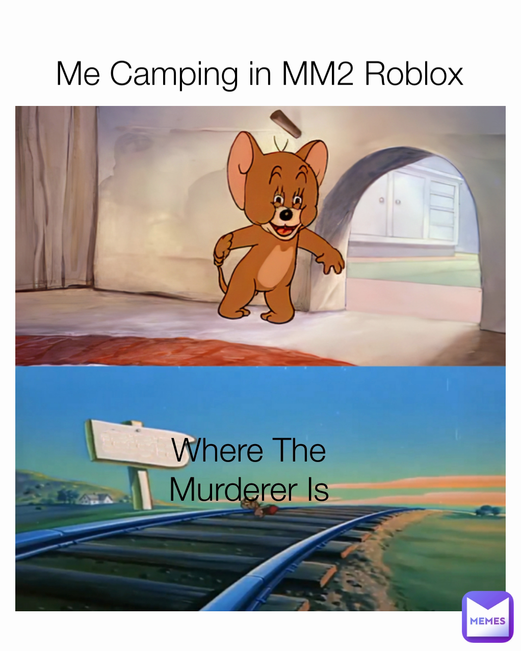 Where The Murderer Is Me Camping in MM2 Roblox