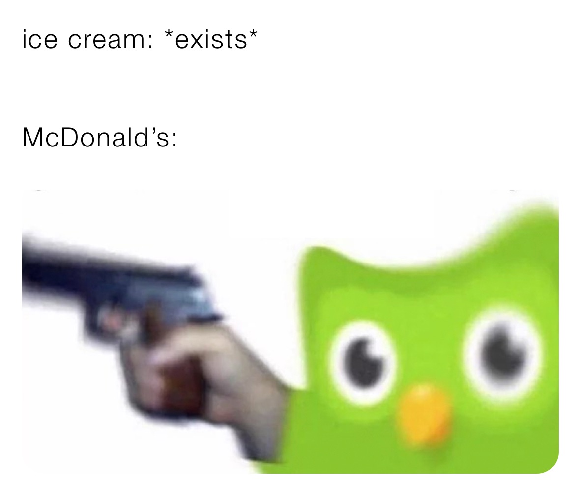ice cream: *exists*


McDonald’s: 