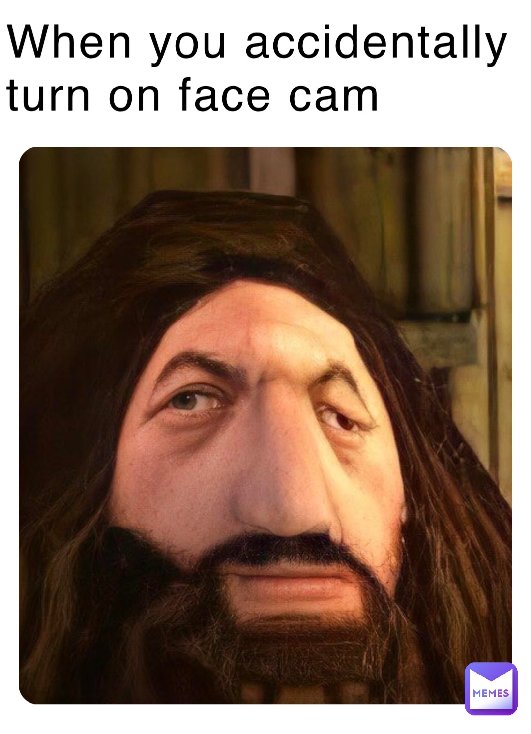 When you accidentally turn on face cam