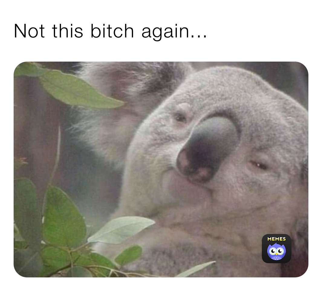 Not this bitch again...