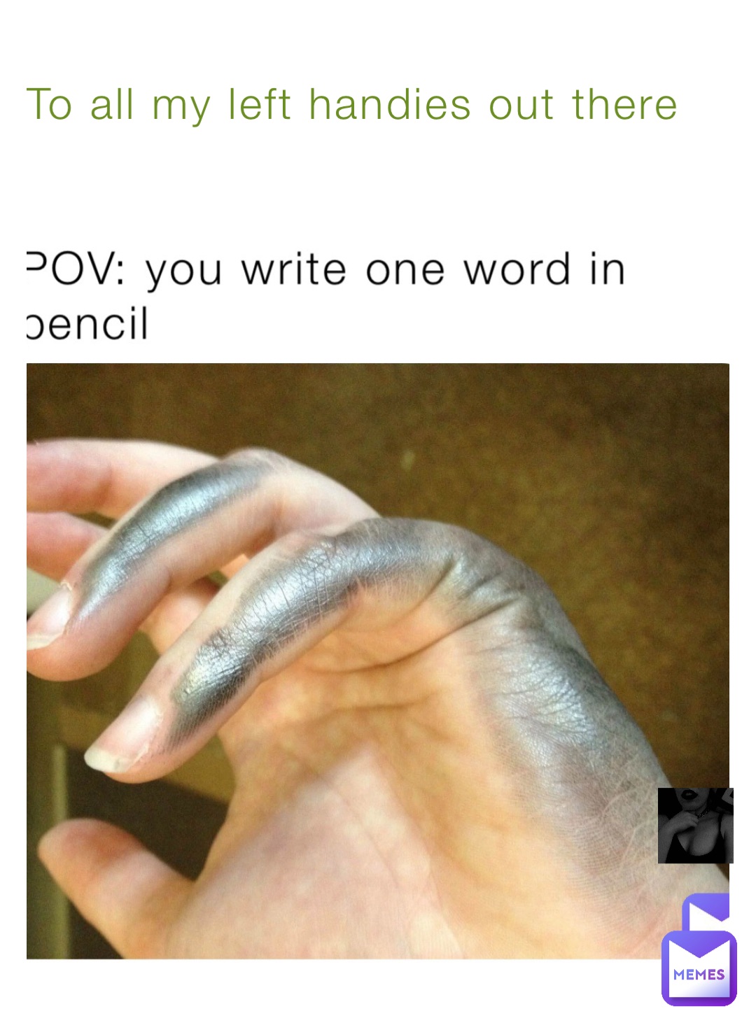 To all my left handies out there