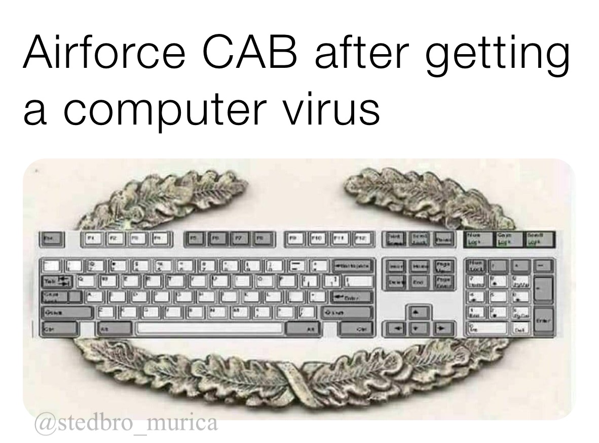 Airforce CAB after getting a computer virus 