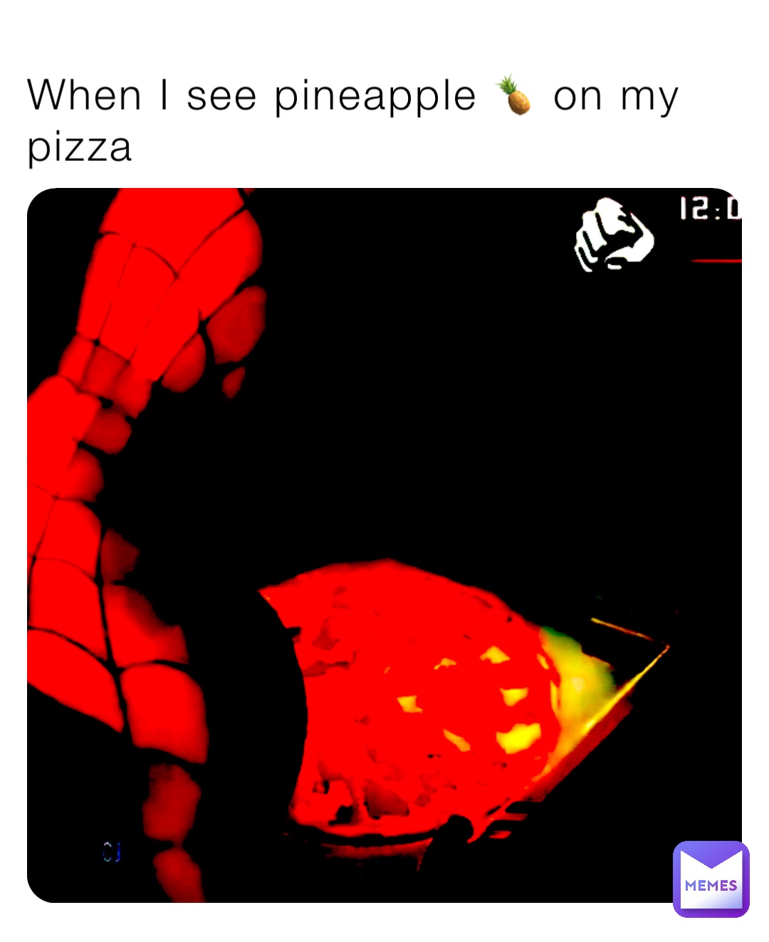When I see pineapple 🍍 on my pizza