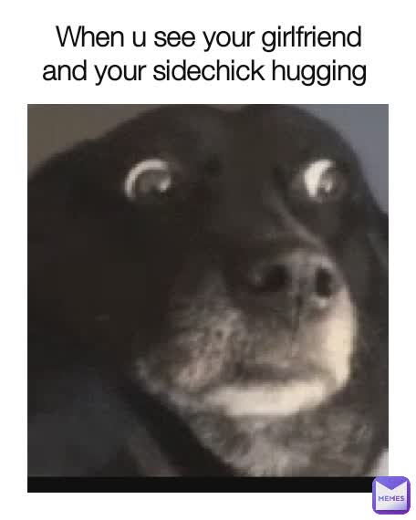 side chick meme dog