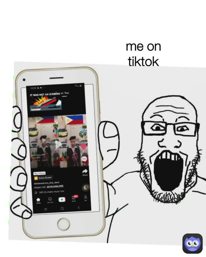 me on tiktok