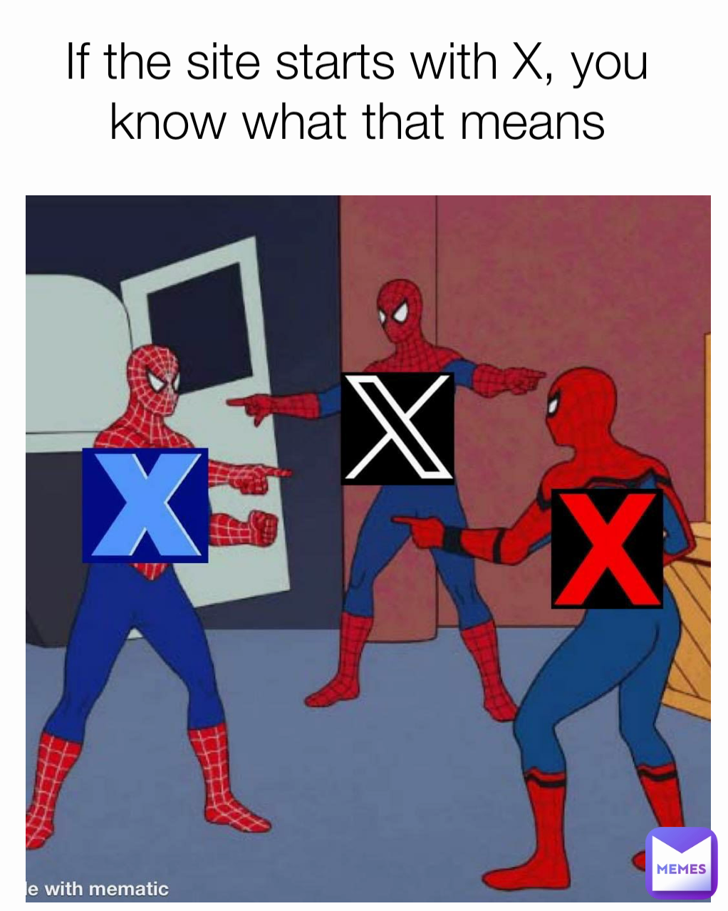 If the site starts with X, you know what that means