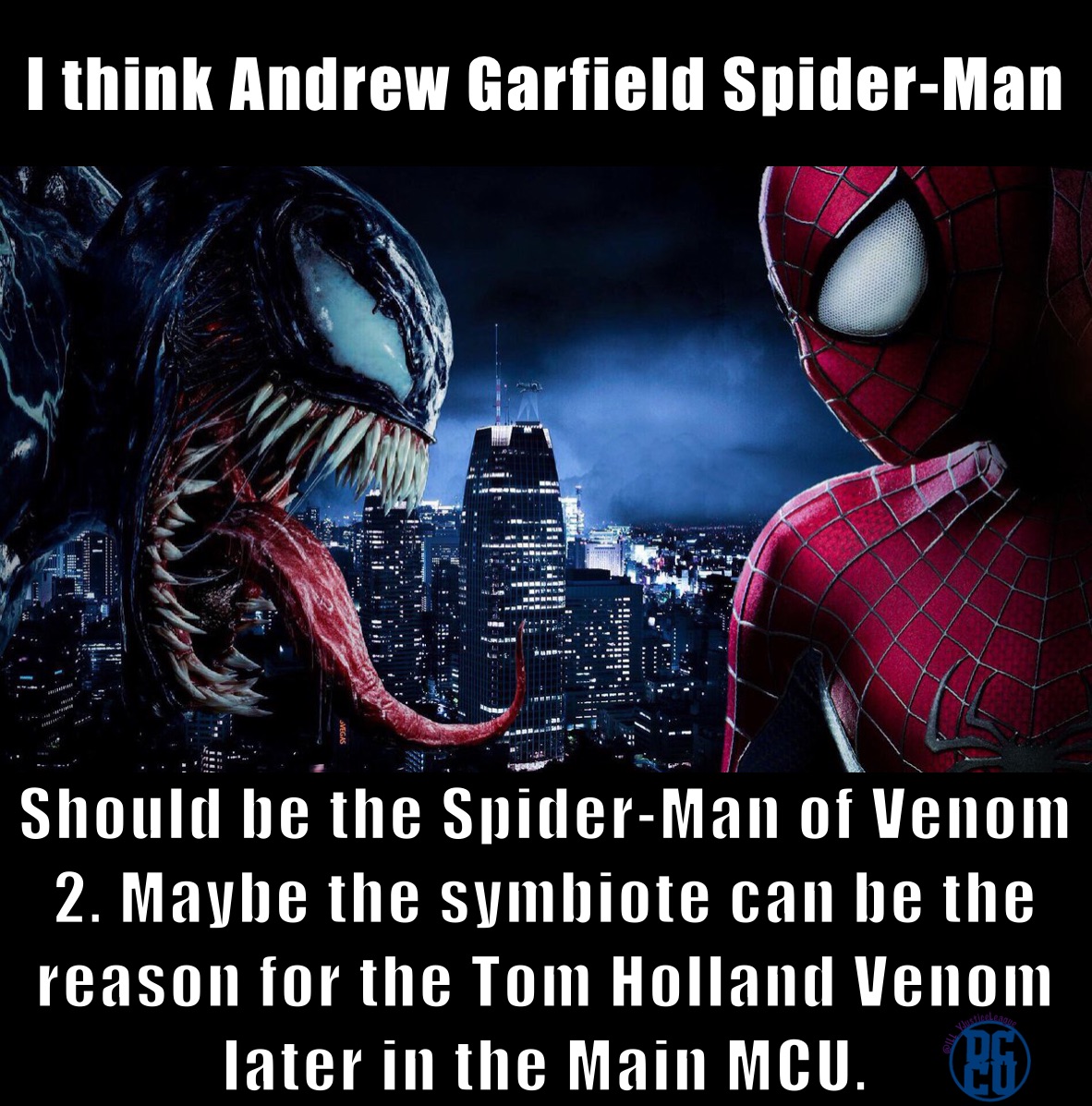 I think Andrew Garfield Spider-Man  Should be the Spider-Man of Venom 2. Maybe the symbiote can be the reason for the Tom Holland Venom later in the Main MCU.