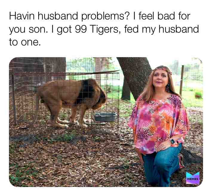 Lawl #rap #rhyme #lyrics #jayz #carolebaskin #tigerking #lions #tigers #netflix #she #did #it