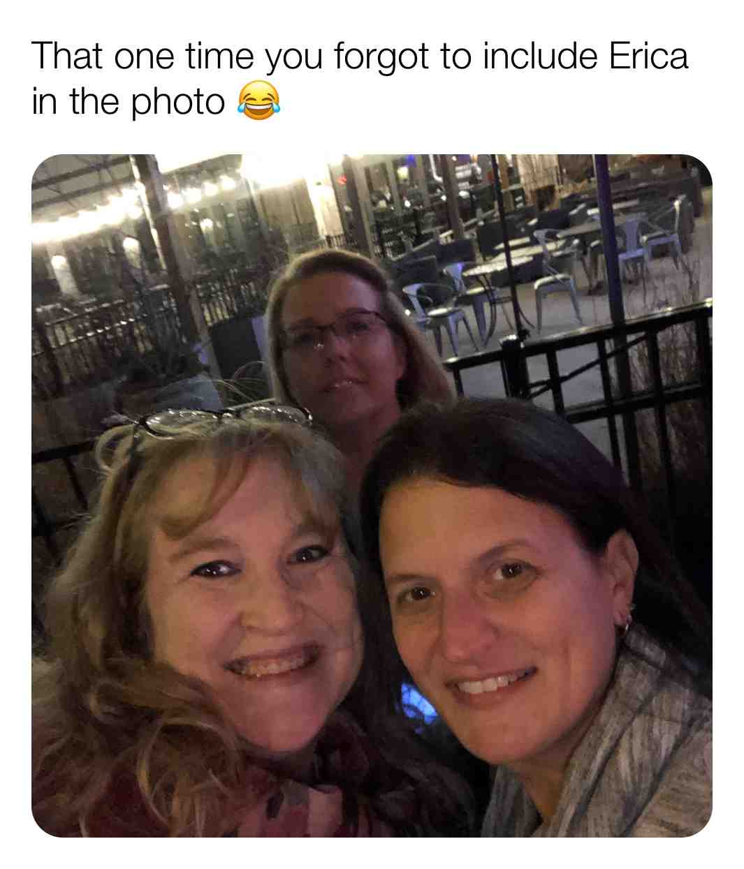 #poorerica  #photobomb  #funny  #leftout  #ignored  #selfie