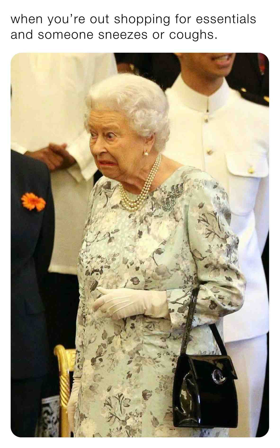 #queenelizabeth #elizabeth #covidshopping #covid #sneeze #cough #royal #royalfamily