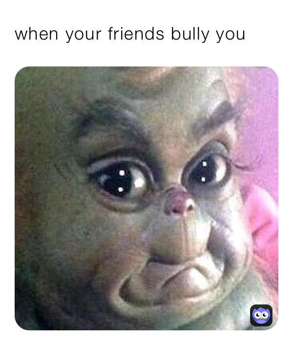 when your friends bully you