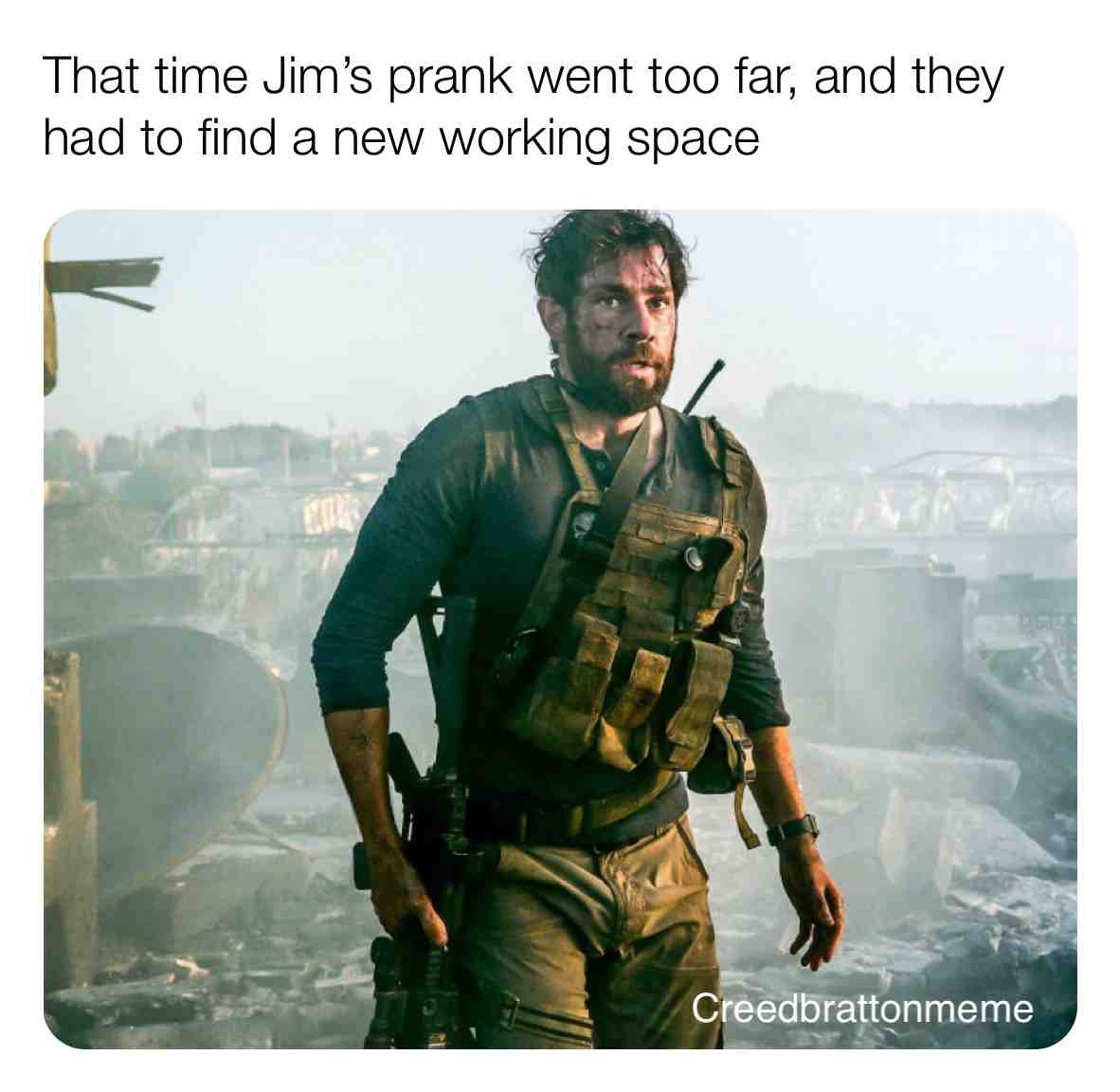 Meme shared by @CreedBrattonMeme