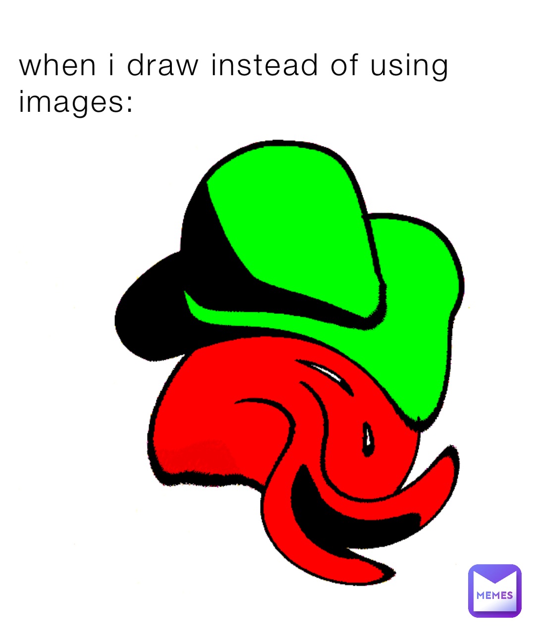 when i draw instead of using images: