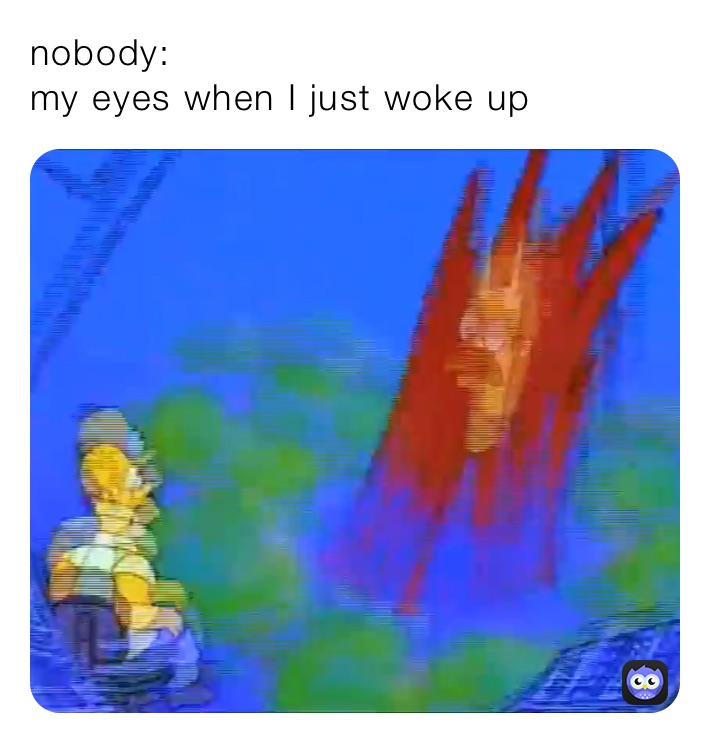 nobody:
my eyes when I just woke up 