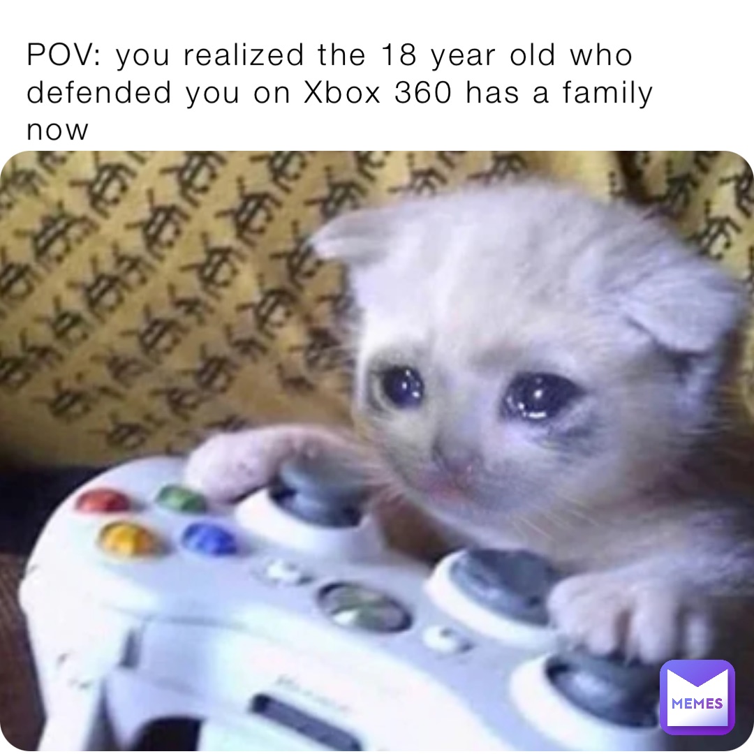 POV: you realized the 18 year old who defended you on Xbox 360 has a family now