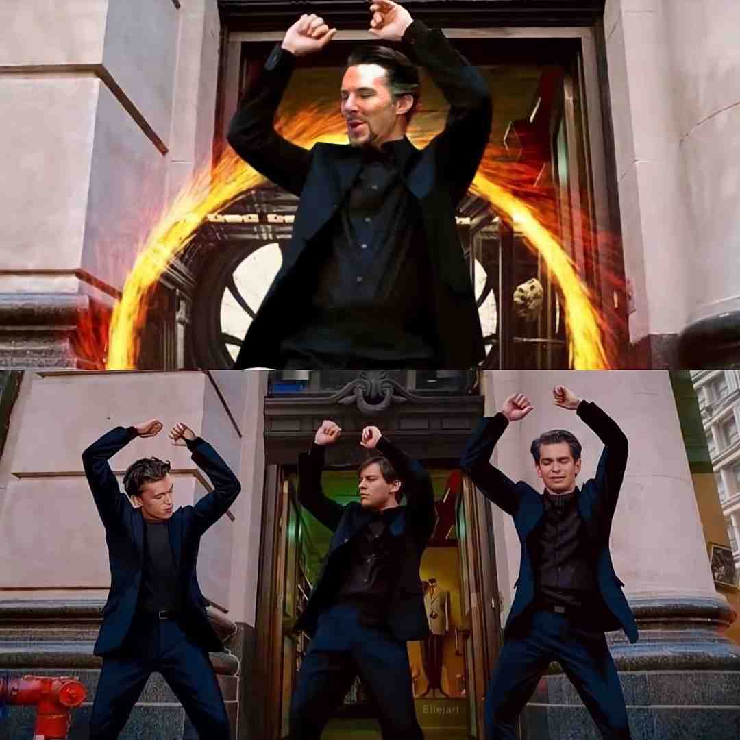 Who can hear the music already I can #spiderman #spidermanmemes #tobeymaguire #spidermannowayhome #liltrell1017