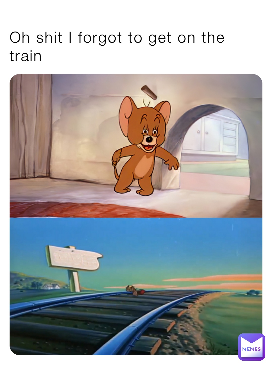 Oh shit I forgot to get on the train