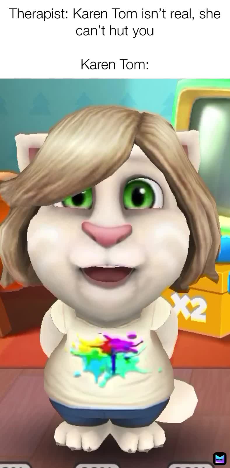 Talking Tom, not Tom And Jerry, in case you were wondering.  #karen  #tom  #talkingtom  #manager  #e  #hashtag  # #  #eee  #wine  #cat  #dankmemes  #spicymemes  #memesthatcurecoronavirus  #wearamask  #bitch  #eww  #goodmemes  #underratedmemes