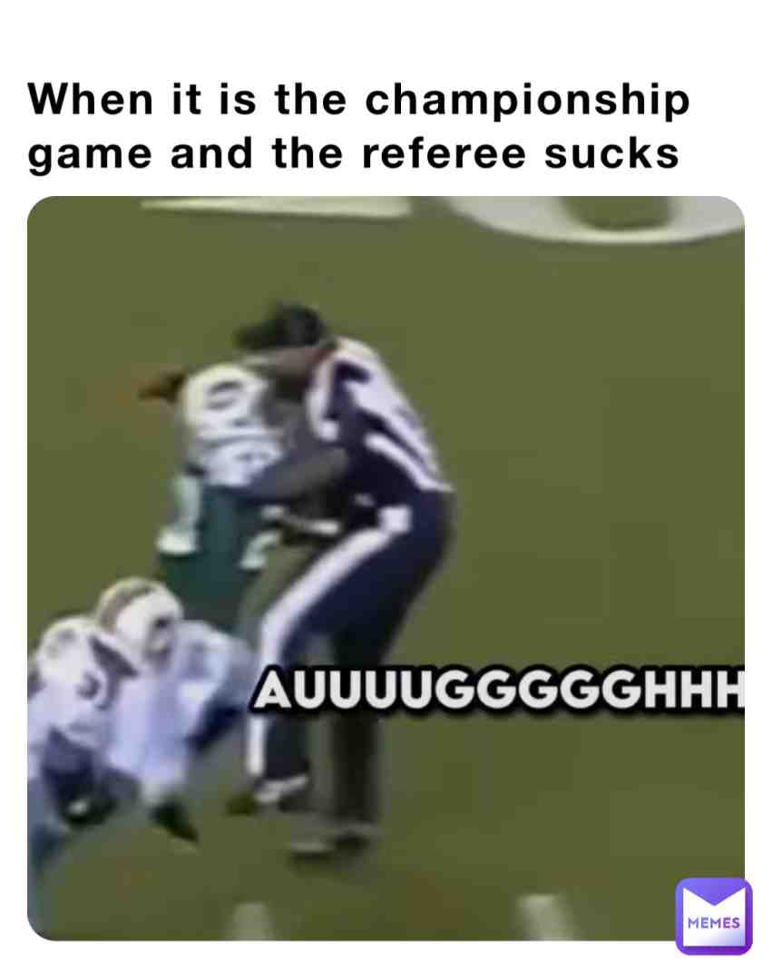 I hate these types of refs